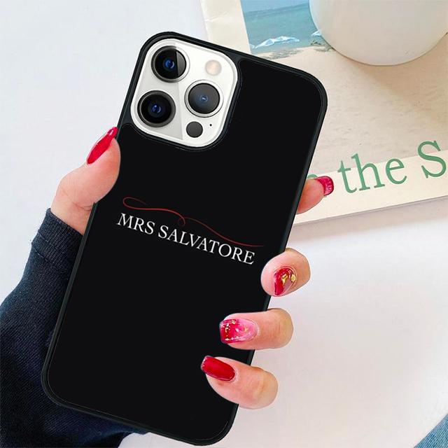 Vampire Diaries Mrs Salvatore Phone Case Cover For iPhone 17 Air 15 16 14 13 12 Pro Max 11 Pro Max Plus Coque