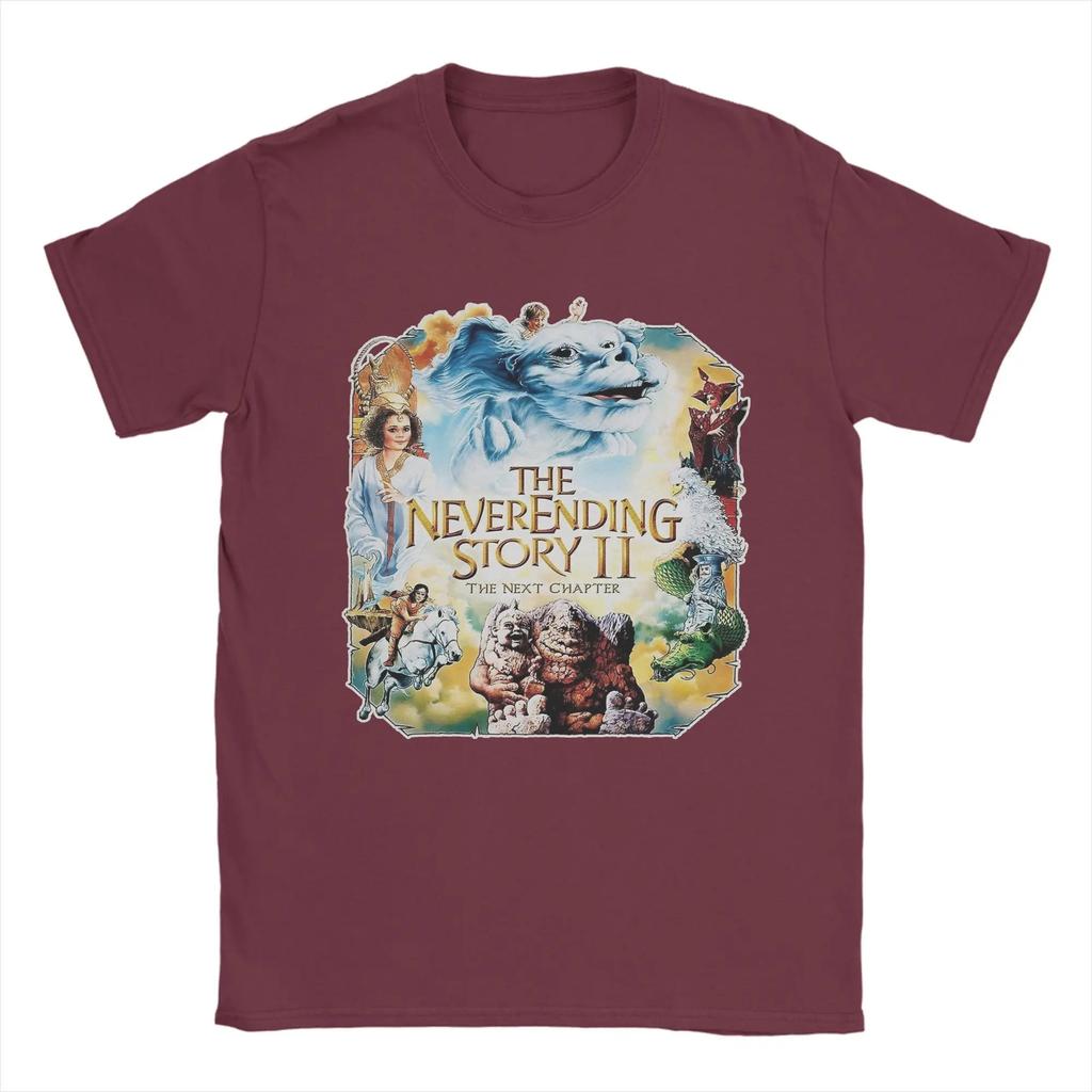 The Neverending Story (5) Cotton Tshirt For Unisexs Summer Vintage Tshirts Crewneck Fashion Tee Shirt Plus Size Casual Tops