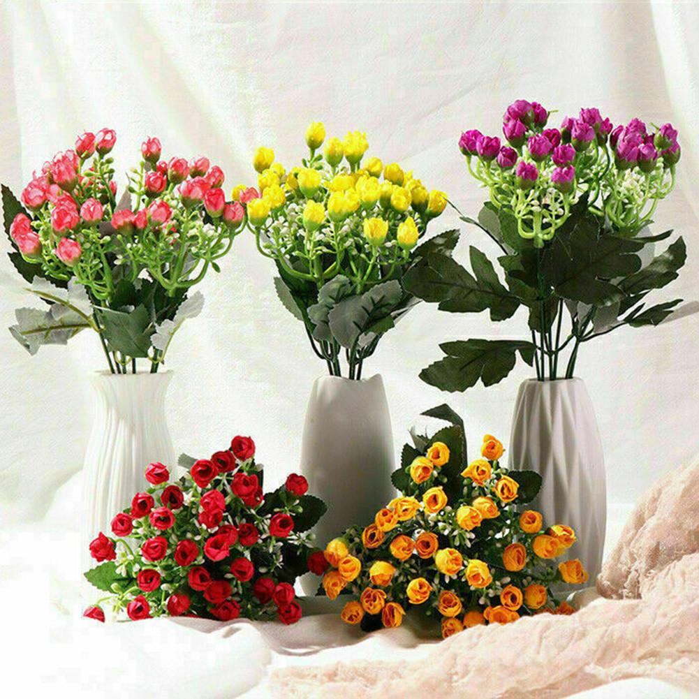 Künstliche Blumen für Hochzeiten, 27 cm hoch, 36 Köpfe