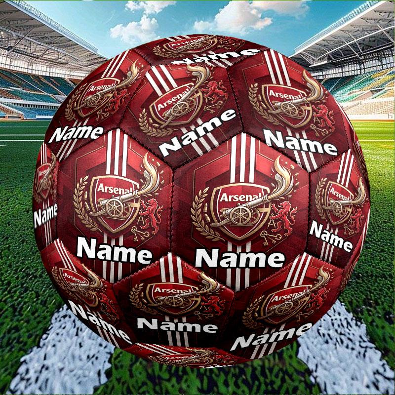 Custom Name Personalized Arsenal F.C Print Size 5 Soccer Ball Training & Match Football, for Team, Kicking, Gift for Football Enthusiasts