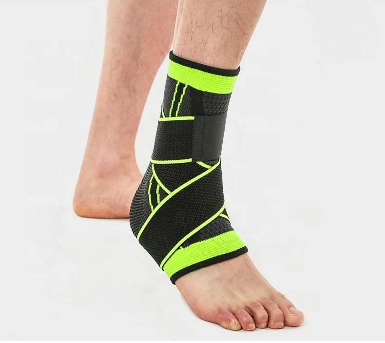 Double Pressure Straps Sports Support Elastic Bands Neoprene Orthopedic Ankle Brace Wraps S