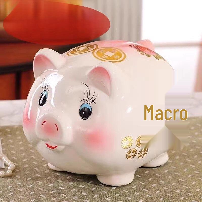 Ceramic Large-Capacity Piggy Bank for Adults & Kids - Cute Savings Bank