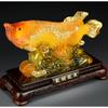Arowana Decorative  Mascot Statue Resin Sculpture Luxury Home Room Office Wealth Gathering Statue  High Quality Gift