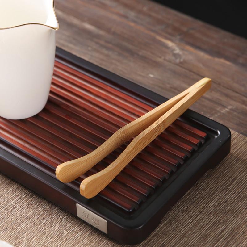 TeaSpoon Natural Bamboo Chinese Gongfu Tea Shovel Tea Clips Ceremony Fish Shape Tea Brush Teaware Accessories