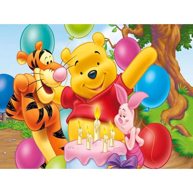 Cartoon 5D DIY Diamond Painting Stitch Frozen Diamond Embroidery Mosaic Pooh Bear Home Decor Children's Gift