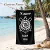 Sport Club Corinthians Paulista Custom Name Printed Beach Towel Personalized Soft Towel For Swimming Beach Travel