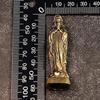 Vintage Brass Virgin Mary Figurines Mini Holy Mother Sculpture Religious Crafts Home Decor Ornaments