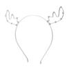 Gift Metal Letter Hair Hoop Party Ornament Zinc Zinc Alloy Crystal Headwear Christmas Antlers Hairband