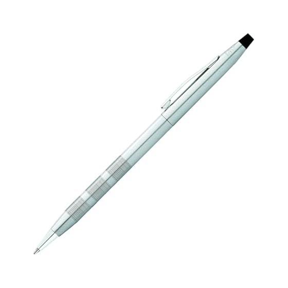 CROSS Classic Century Ballpoint Pen, Oil-Based, Brushed Finish (NAT0082-14), Official Import. Features a slim body with the iconic conical top, a