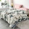Plüsch-Überwurf 3D-Blasen-Decke Tie-Dye Kunst-Kaninchenfell-Textur Tragbar Büro-Nickerchen Fleece Weich Warm Gemütlich Dekorative Abdeckung für Couch Sofa Bett