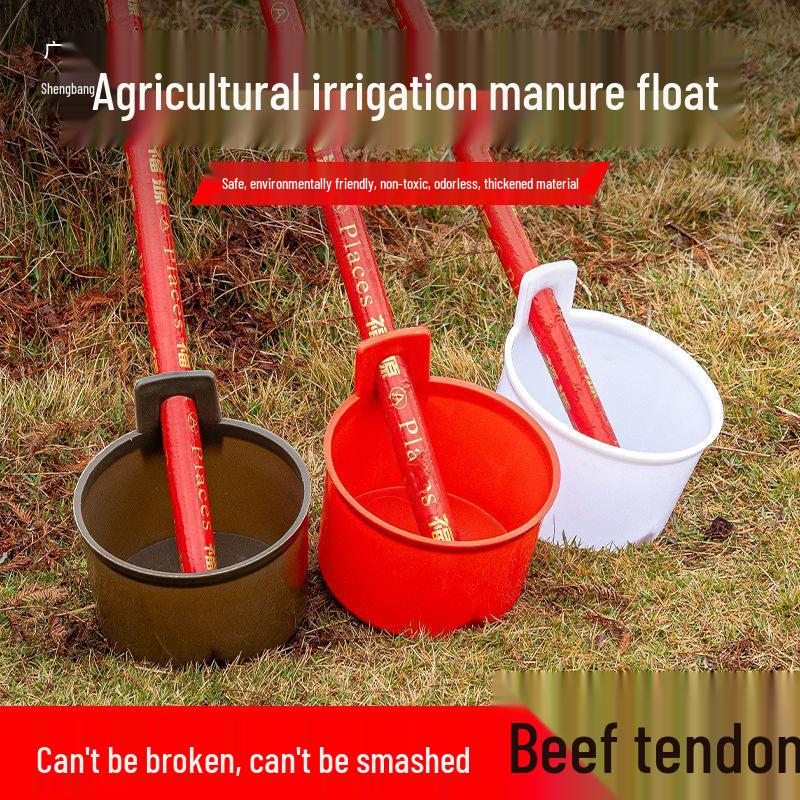 

Traditional Long-Handled Watering and Manure Ladle for Agriculture Model 1005 Red