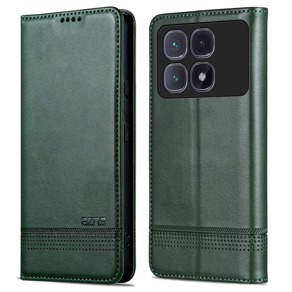 AZNS For Xiaomi Redmi K70 Ultra Case Cowhide Texture PU Leather Wallet Phone Cover