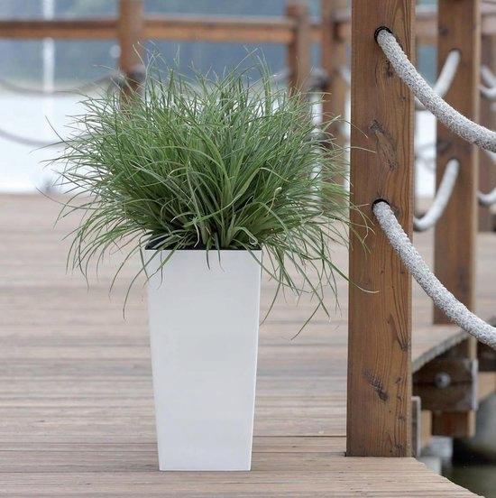 URBI DURS170 Tall Flowerpot with Insert | White