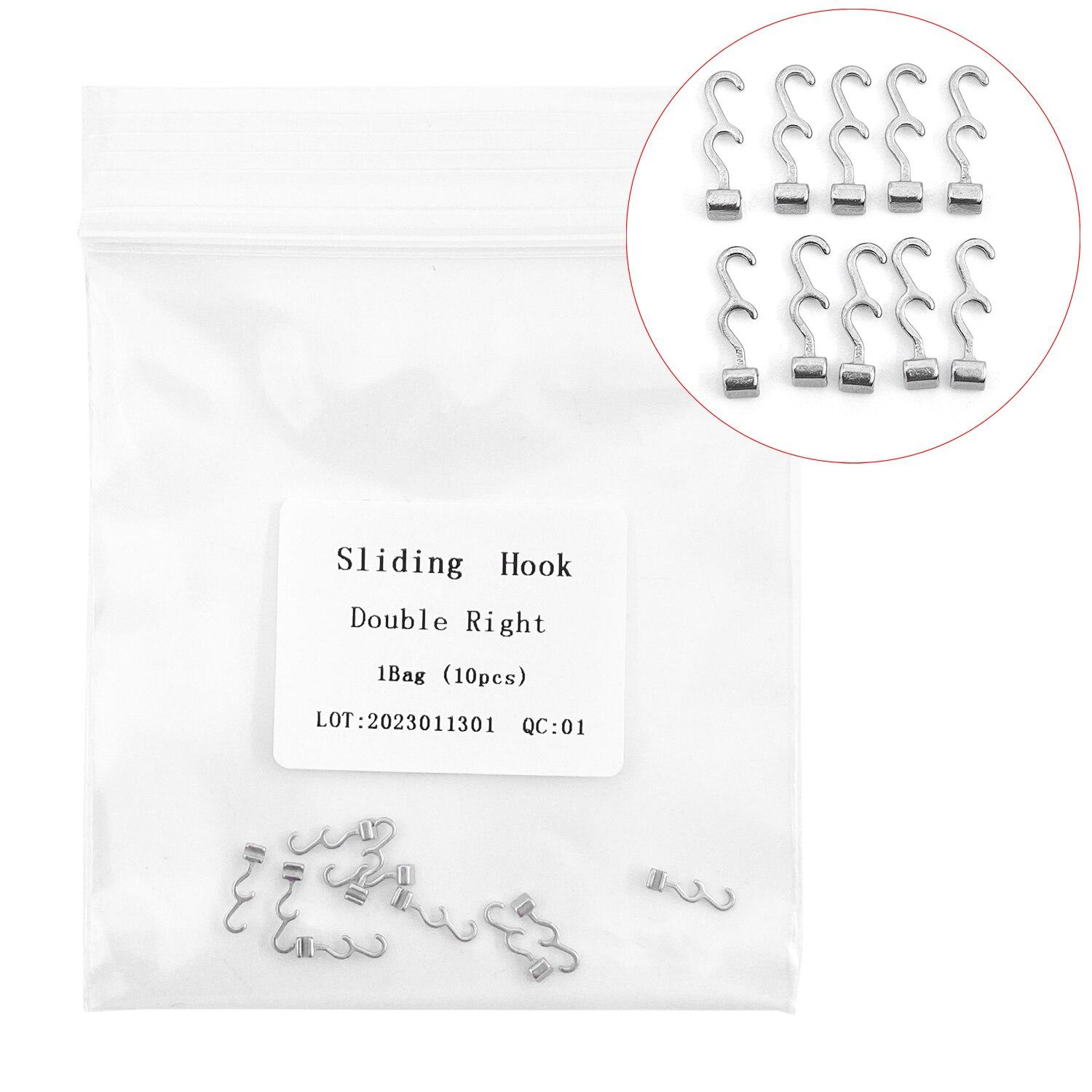 

стоматологические раздвижные обжимные крючки правый/левый стоматологический ортодонтический крючок стоматологический изогнутый обжимной крючок длина 8 мм Double Right