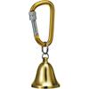 Belmont Bear Bell - Large with Carabiner Lock, Gold Brass