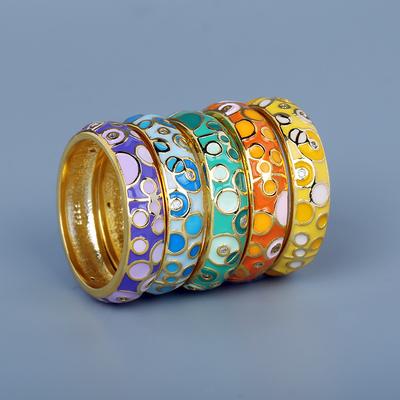New Boho Inspired Enamel Ring Set Ring Leopard Ring Set Ring