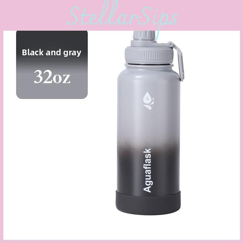 Large Capacity Gradient Color Insulated Cup With Tea Strainer For Travel And Gift Giving