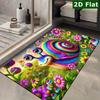 1Pcs Anti Fatigue Kitchen Rugs, Rectangula Print Waterproof Non-Slip Thick Cushioned Kitchen Mat Heavy Duty Comfort Standing Mat