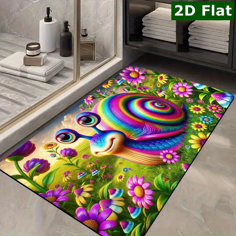 1Pcs Anti Fatigue Kitchen Rugs, Rectangula Print Waterproof Non-Slip Thick Cushioned Kitchen Mat Heavy Duty Comfort Standing Mat