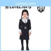 The Addams Family Wednesday Black Dress Goth Costume For Children Ages 3-12