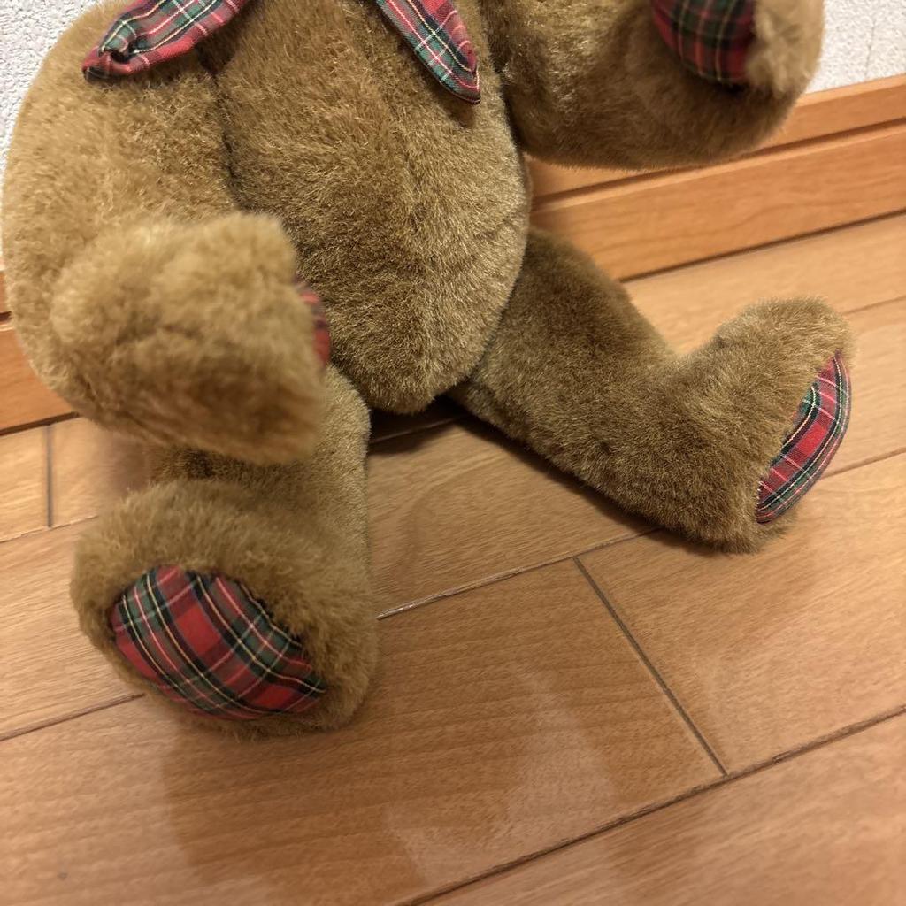 [USED] Checkered Teddy Bear In a Special Box