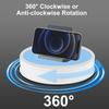 25cm  10 Inch Motorized Rotating Display Stand with LED Light 360 Degrees Rotatable Electric Potography Turntable for