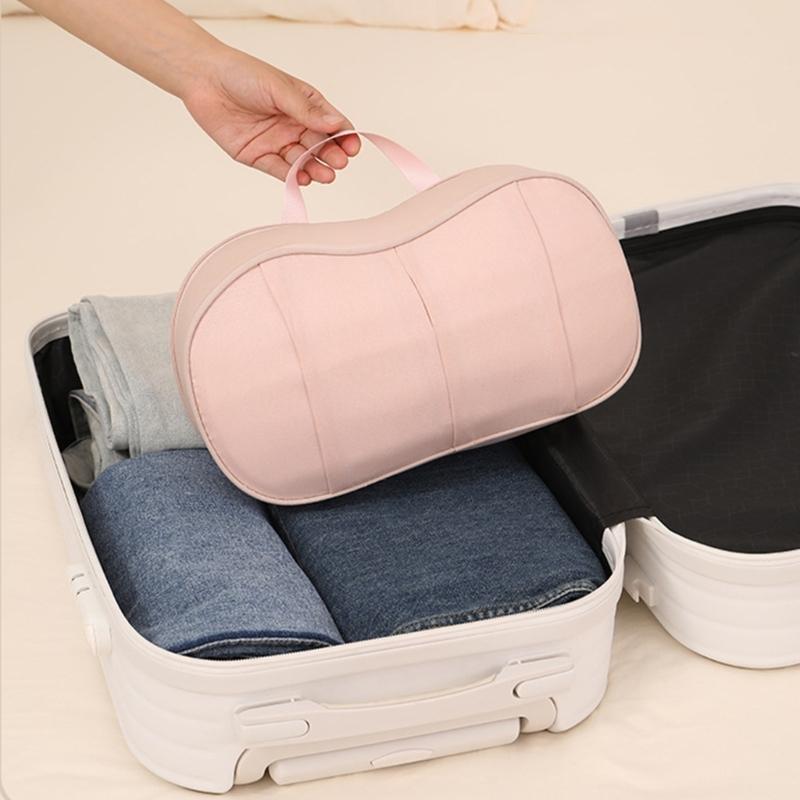 1 Piece Compact Lingerie Travel Case For Bras Panties Socks Multiple Pocket Design Portable Foldable Holiday Storage J0MC