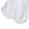 Women's Japanese Style Velvet Knee-High Socks: White & Black Mid-Calf Length Stockings