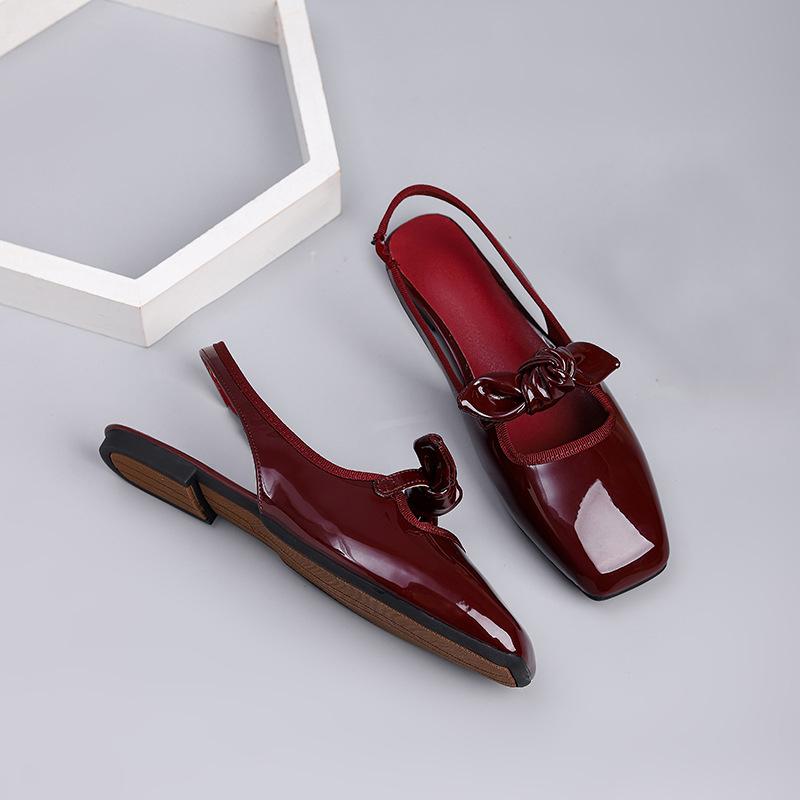 Fashion Summer Shoes Women Sandals Flat Polka Dot Elegant Ladies Brand Shoes Mary Jane Flat Sandals White Blue Plus Size 42 D540