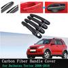 Car Exterior Stickers Carbon Fiber Door Handle Cover for Daihatsu Terios Bego Eco Wild J200 F400 2006 2007 2008 2009 2010 ~2016