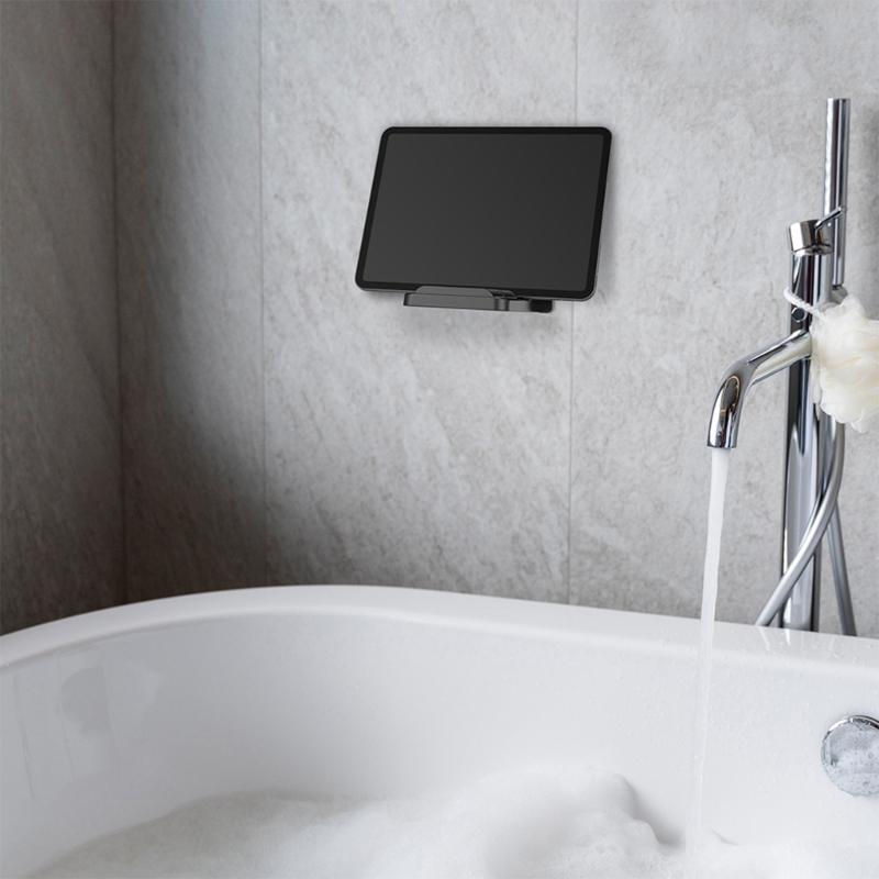 Multiple Device Wall Mount Holder Stand for Tablets, Smartphones Easy Installs with Adhesive or Screws