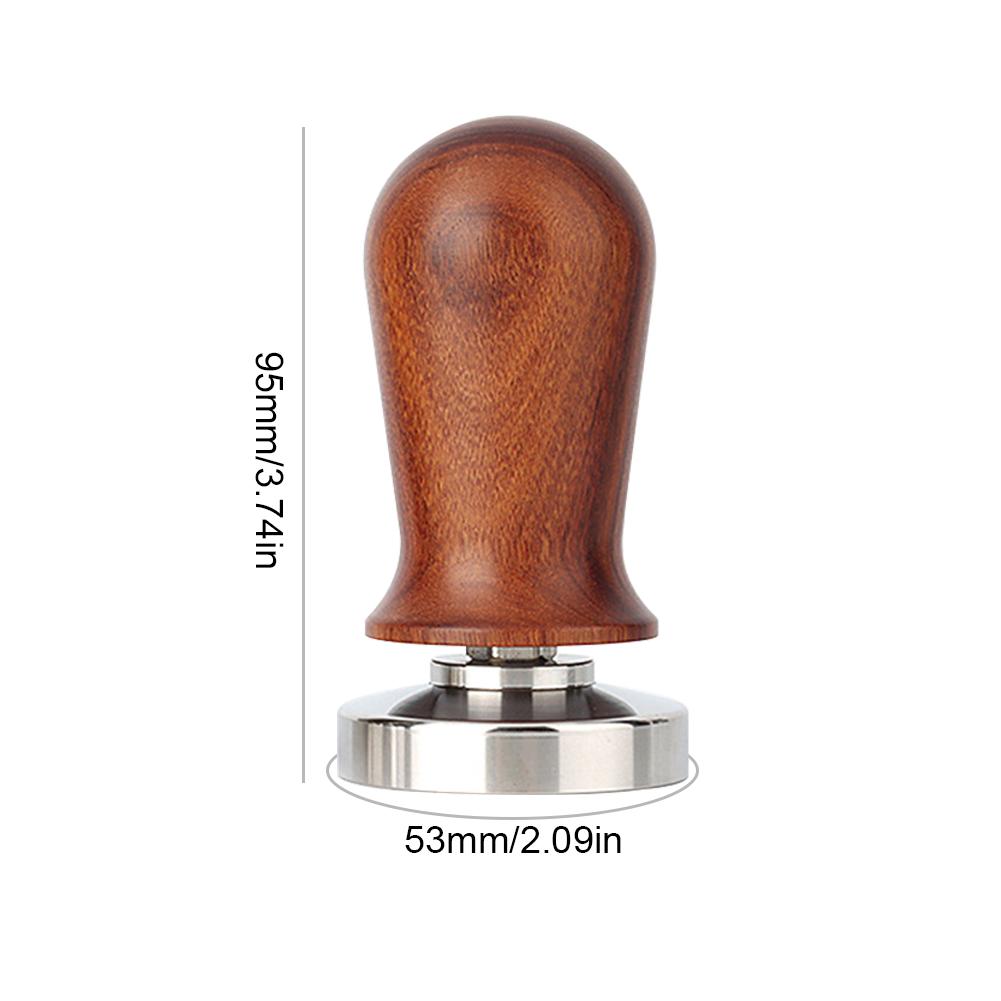 51/53/58 mm Espresso-Kaffeestampfer, gefedert, kalibriert, 13,6 kg Druck, Tamper mit Edelstahlsockel für Barista