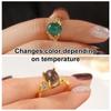 Temperature Control Color Retro Adjustable Mood Rings Oval Color Changing Mood Ring  Gift
