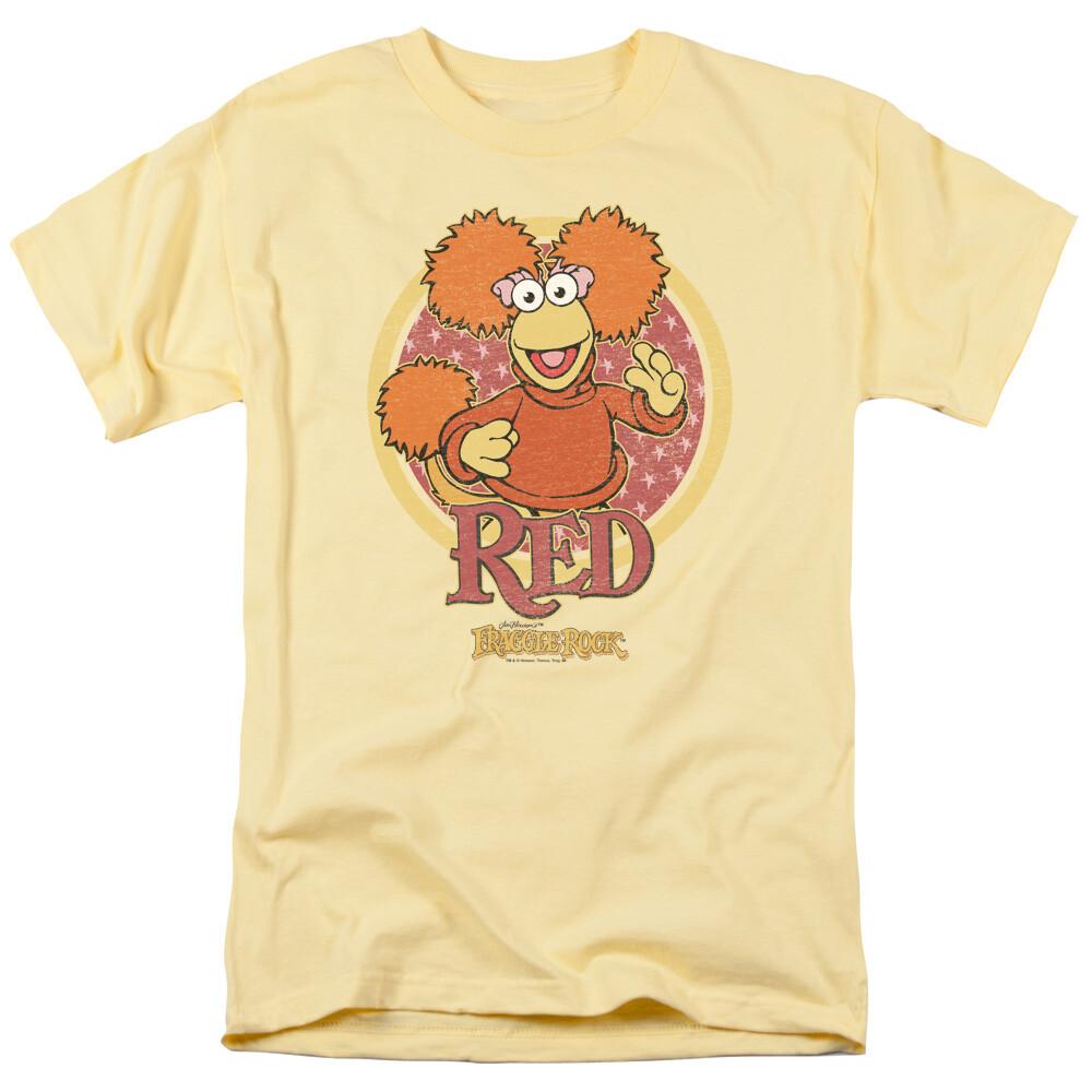 Fraggle Rock Red Circle Jim Henson Licensed Adult T-shirt XL