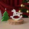 Christmas Molds Silicone Reindeer Rocking Horse Star Angel Boy For DIY Holiday Decorations Crafting A0KF