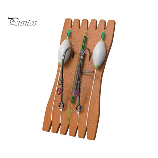 

2 комплекта рыболовной оснастки с крючком для фиксации живых креветок, прочная оснастка с крючком для рыбалки из углеродистой стали с отверстием для ловли сома, окуня и пресноводной соленой воды S