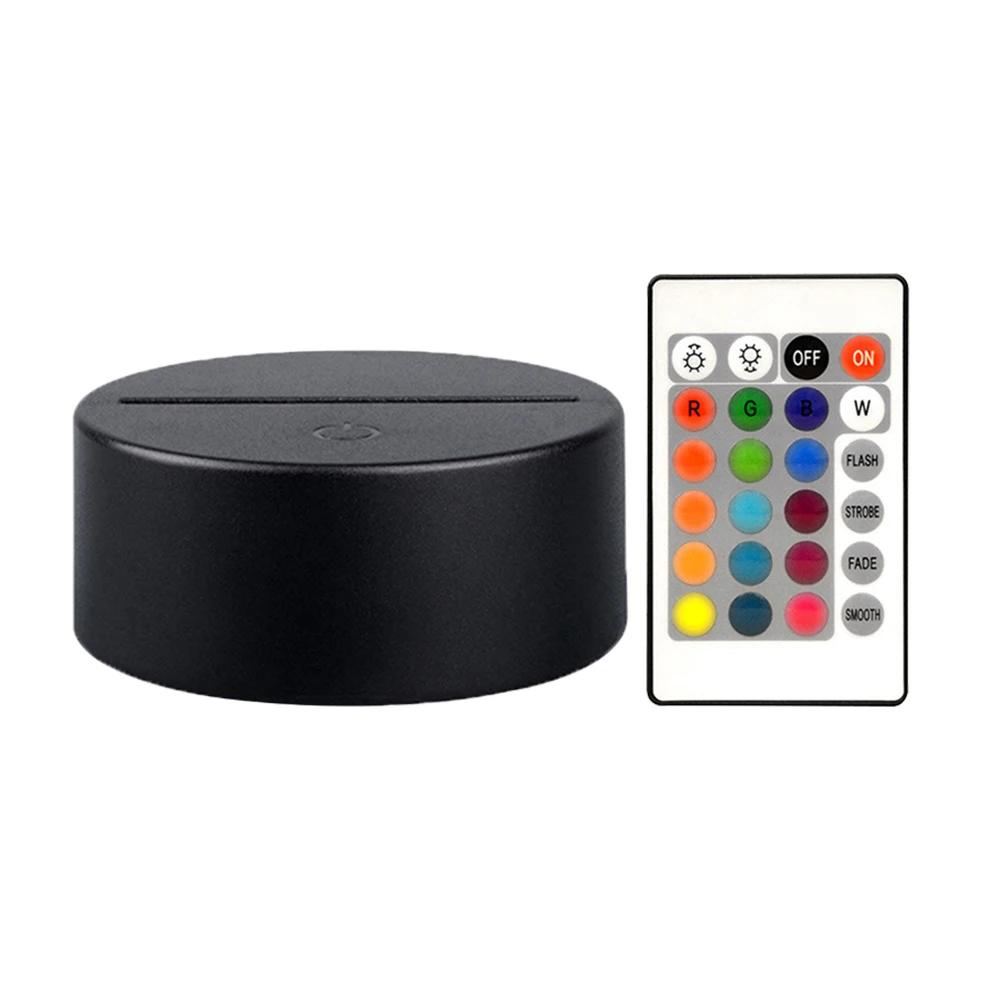 1-10PCS Acrylic Light Board Base 16 Colors Decorative Light Display Stand Remote Control LED Lamp Base for Acrylic Resin Glass