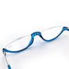 Fashion Folding Half-frame Magnetic Reading Glasses Men and Women Hanging Neck Magnetic Far-sighted Glasses Metal Reading Glasses +1 + 3