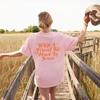 Summer Letter Print Korean Fashion Knitted Tops Women Vintage Short Sleeve T-shirts Loose O Neck Aesthetic looseTop