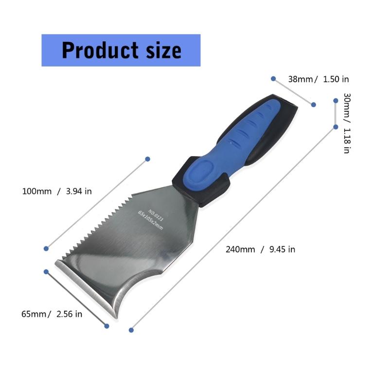 Putty Cutter Spackle Cutter Stainless Steel Taping Cutter Tool Paint Scraper for Repairing Drywall Removing Wallpaper