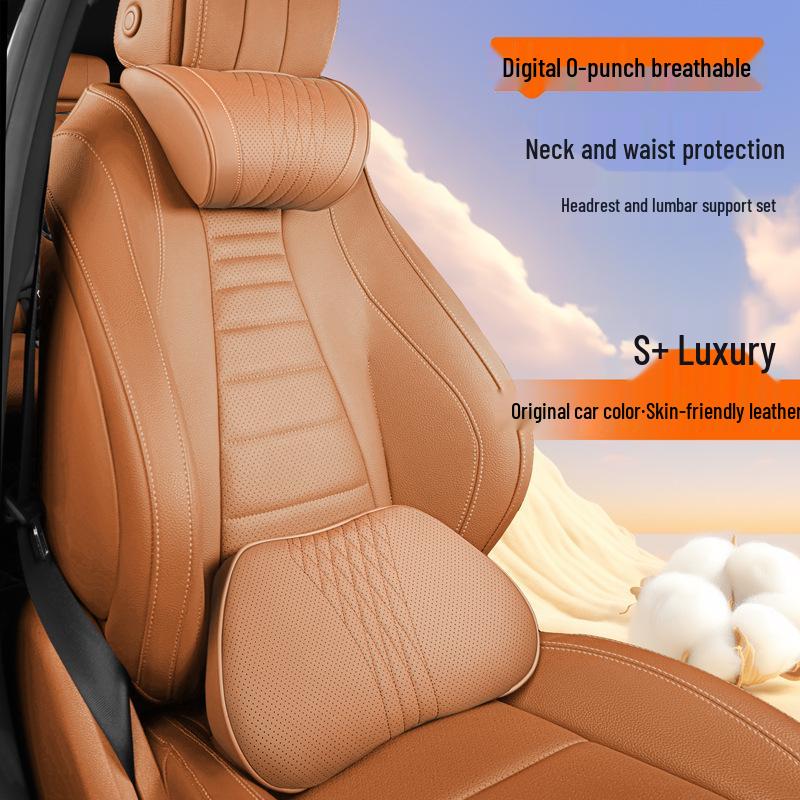 Jordani Premium Poduszka z Pianki Memory na Zagłówek Samochodowy i Podparcie Lędźwiowe