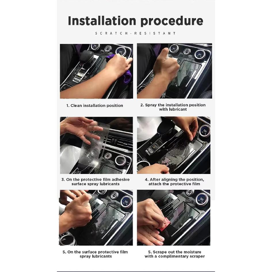TPU Innenfolie für Hyundai Sonata 2024 2025 2026 Bildschirm-Schutzfolie für die Mittelkonsole Kratzfest Reparatur Klarer Aufkleber