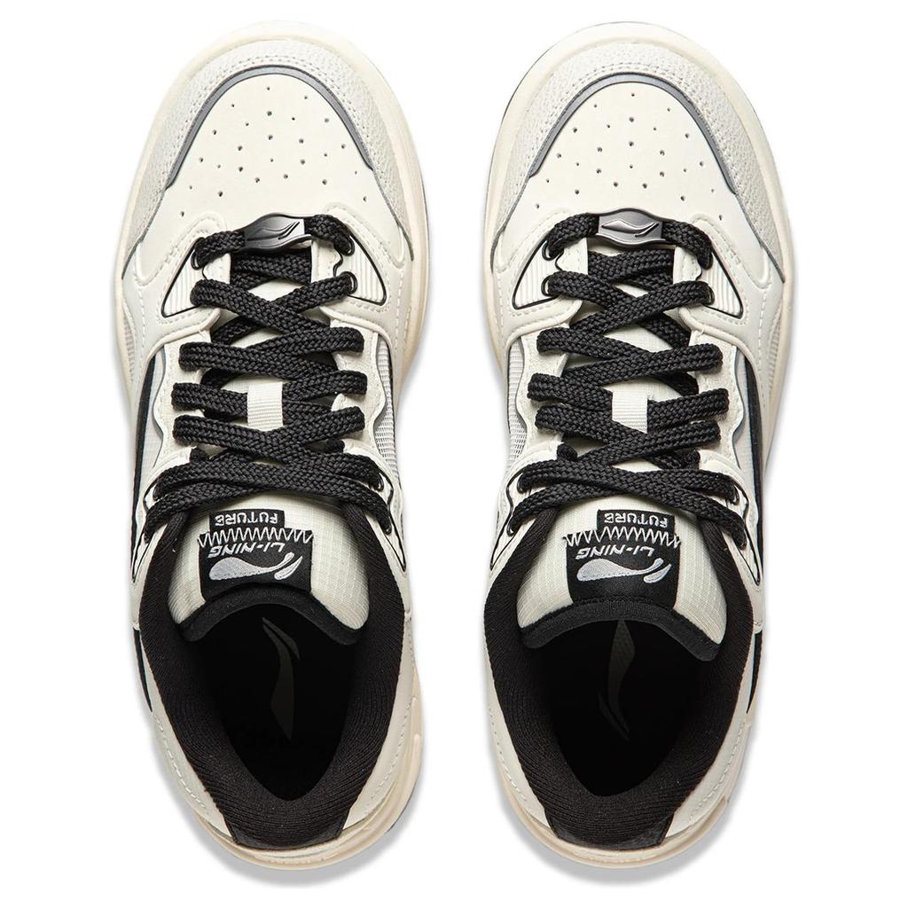 Li Ning Future Flow Comfortable Classic Versatile Retro Shock Absorption Support Durable Non-Slip Low-Top Skate Shoes Women Sneaker AGCU048-3