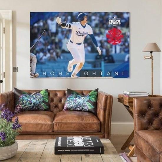 Shohei Ohtani Poster 1 Wall Art Canvas Print Image Picture Hanging Decoration Home Decor 08x12inch (20x30cm)