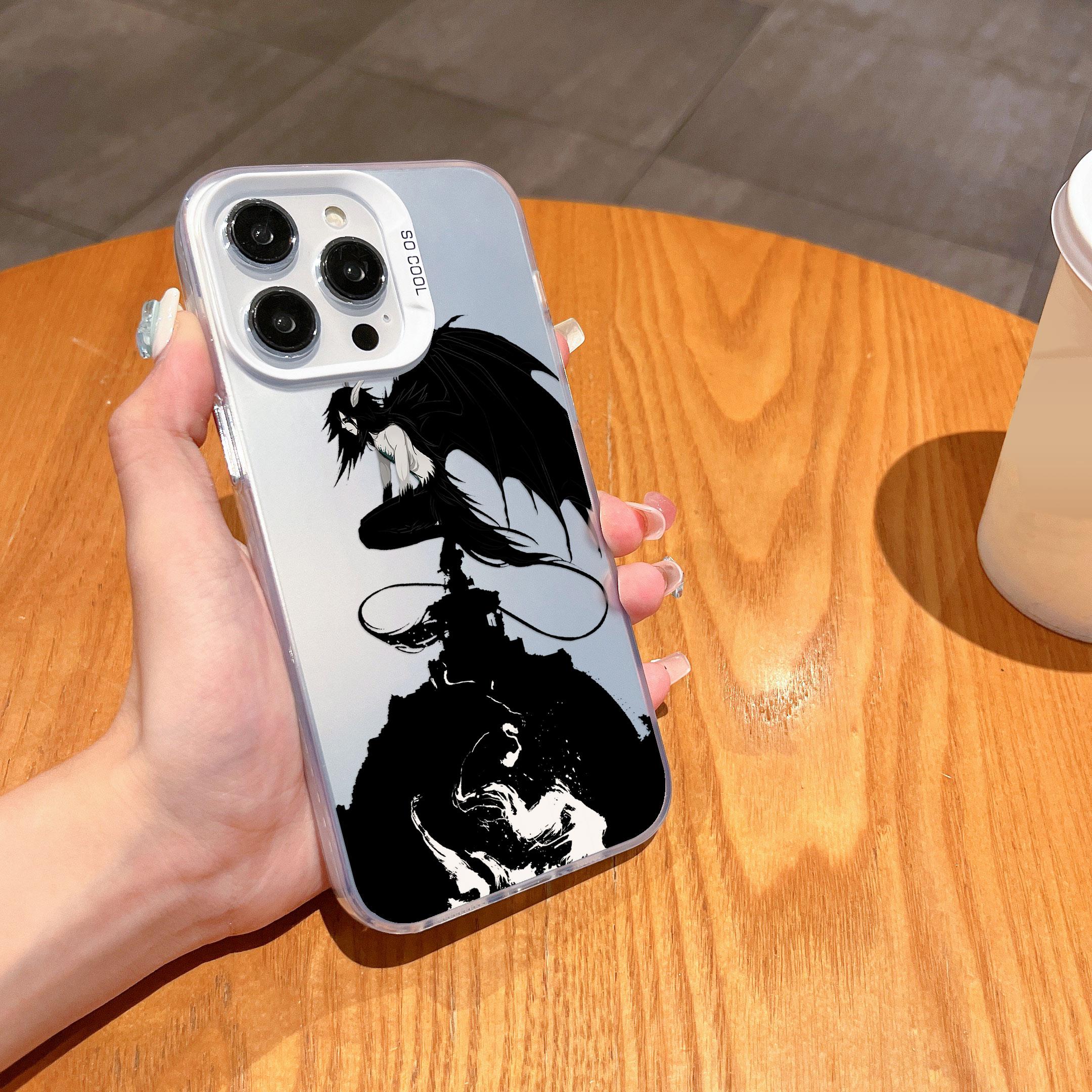 

Black Anime Bleachs Kurosaki Ichigo Phone Case for Xiaomi Redmi Note 8 9 9S 10 11 12 13 14 Pro Plus 4G 5G Anti Fall Matte Cover Redmi Note 9