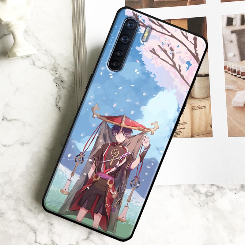 Scaramouche Genshin Impact Case For Oppo A18 A38 A58 A78 A98 A40 A60 A80 A16 A76 A96 A15 A17 A77 A74 A94 A54 A57S Cover