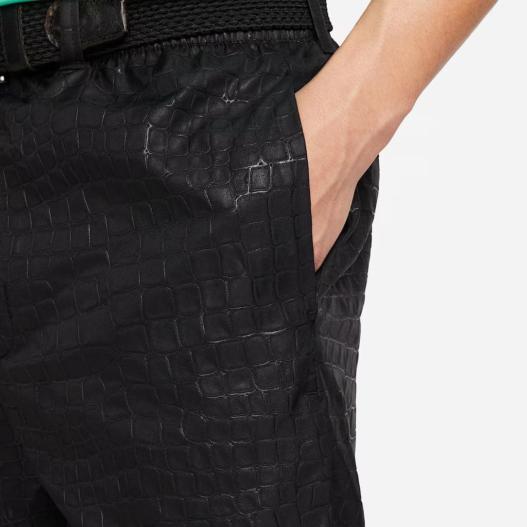 Nike Unscripted Solid Color Straight-Leg Drawstring Shorts Men Bottoms Black DX9212-011