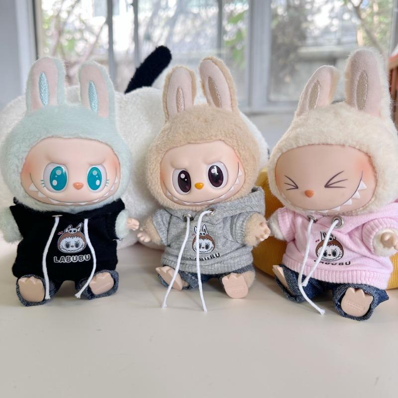 Clothes Only] For 17cm Labubu I II Idol Dolls DIY Accessories Gifts Korea Kpop Exo Idol Dolls Overalls Clothing Cute Mini Plush Doll'S Clothes