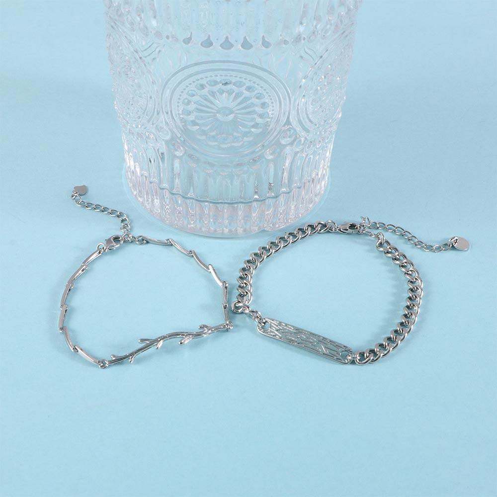 

Подарочные ветки деревьев для влюбленных, медные модные ювелирные изделия, браслет для пары, браслет в корейском стиле, ручная цепочка