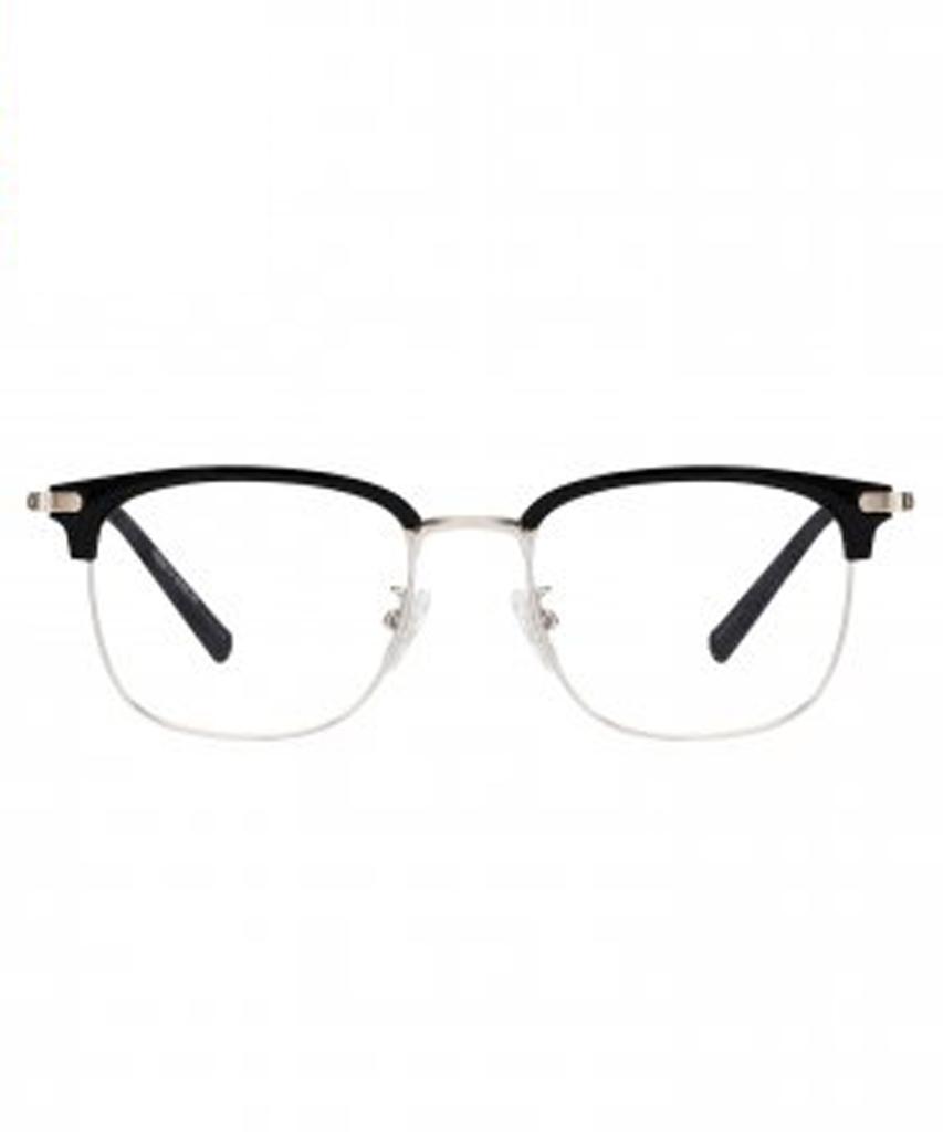Likkeullou Rc Tr B202 Black Silver Glass Blue Light Blocking Glasses
